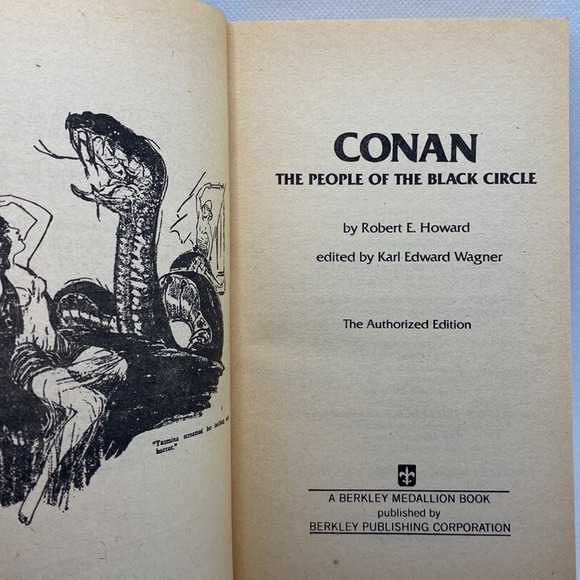Conan The People of The Black Circle by Robert E. Howard 1977 Softcover Fantasy - Picture 5 of 9